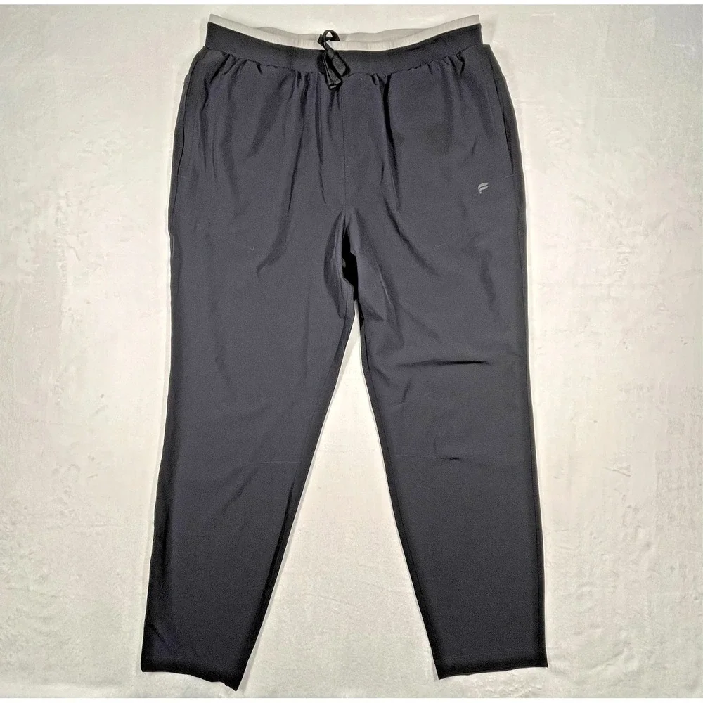 Fabletics The‎ Fundamental Pant Joggers Mens XL Black Stretch Athletic Gym *Flaw
